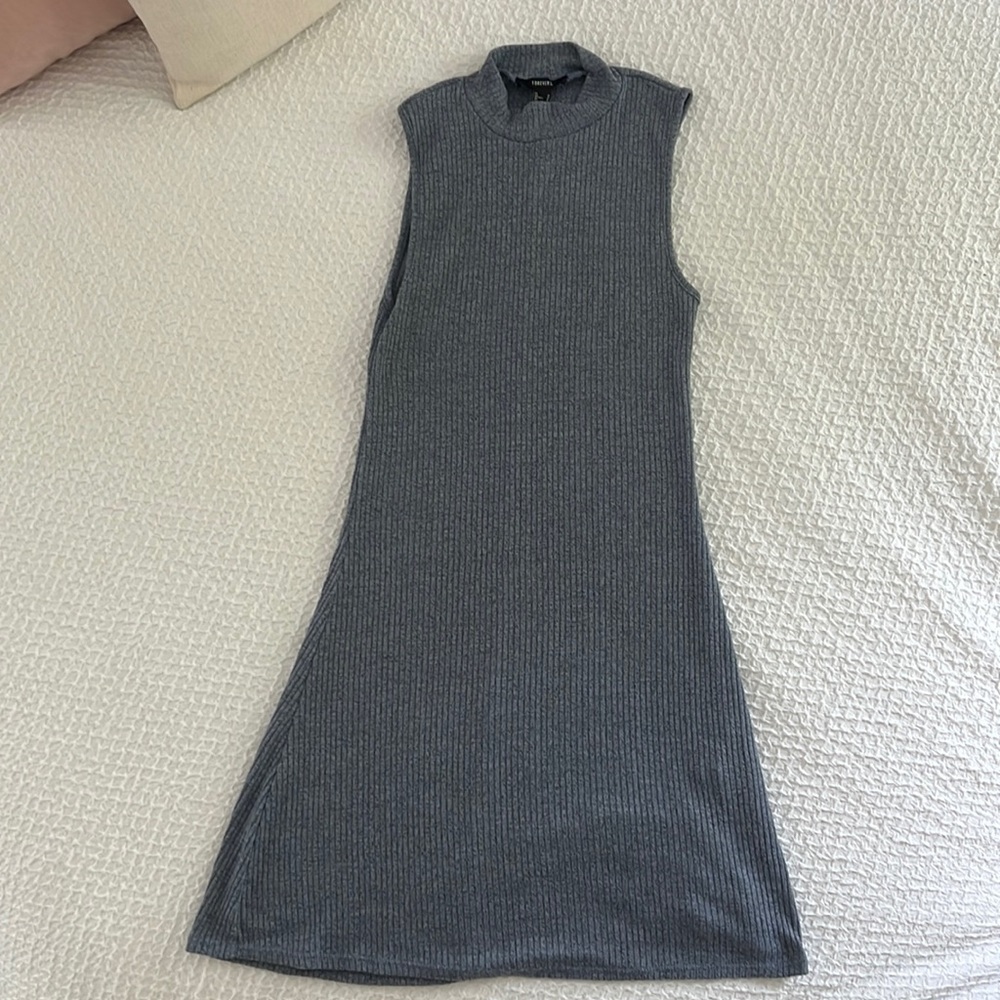 Blue Turtle Neck Dress